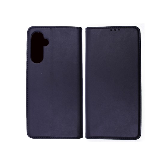 Leather Flip Cover with Internal Pocket for Samsung Galaxy A24 Black